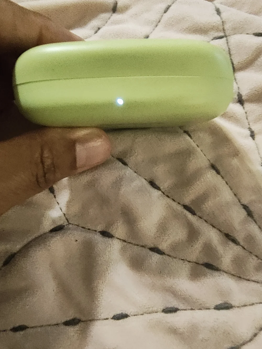 Miniso Lime Green Open-Ear Wireless Earbuds with Charging Case